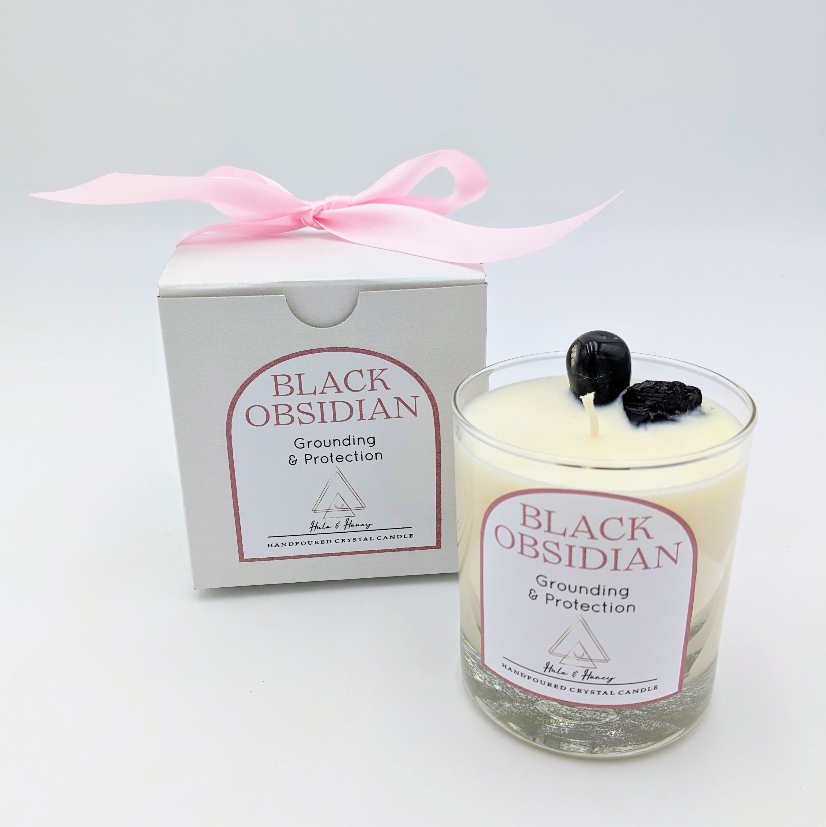Black Obsidian Candle
